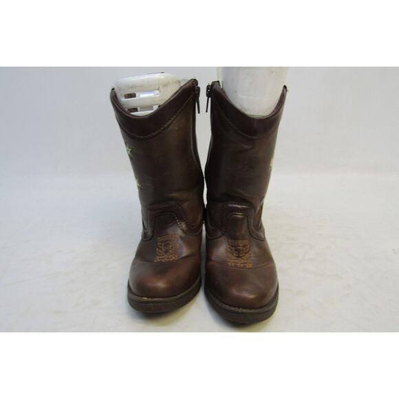 Disney Toy Story Woody Toddler Size 8 Brown Zip Cowboy Western Boots - Picture 5 of 11